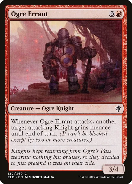 Ogre Errant, Magic card ELD 132 — Throne of Eldraine set