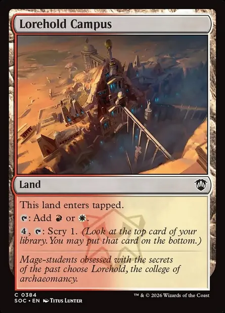 Lorehold Campus, Magic card SOC 384 — Secrets of Strixhaven Commander set