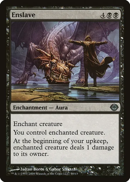 Enslave, Magic card DDD 58 — Duel Decks: Garruk vs. Liliana set