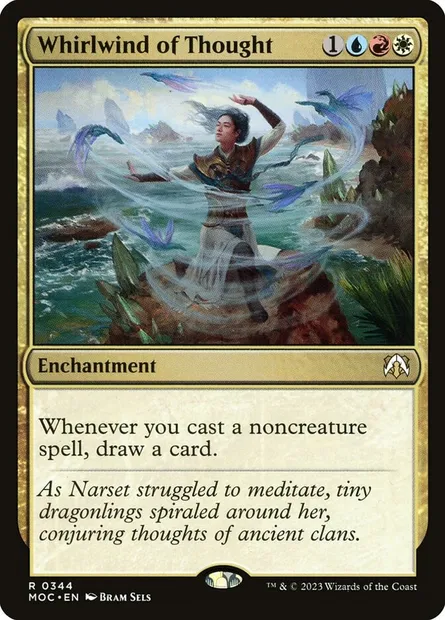 Whirlwind of Thought, Magic card MOC 344 — March of the Machine Commander set