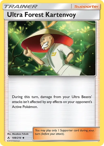Ultra Forest Kartenvoy, Pokémon card UNB 188 — Unbroken Bonds set