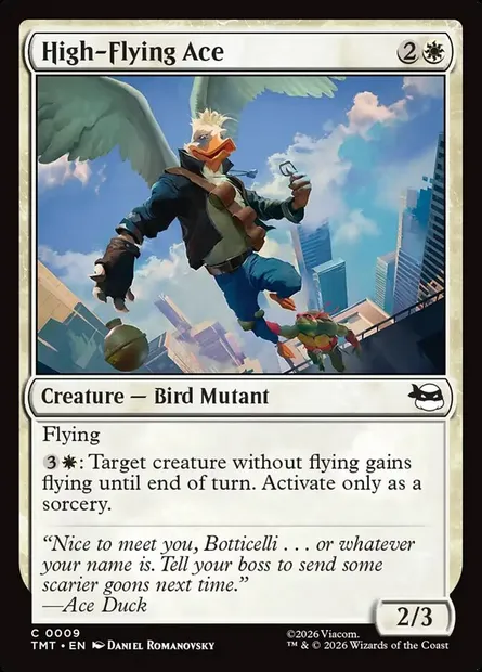 High-Flying Ace, Magic card TMT 9 — Teenage Mutant Ninja Turtles set