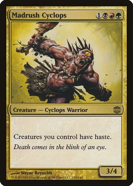 Madrush Cyclops, Magic card ARB 119 — Alara Reborn set