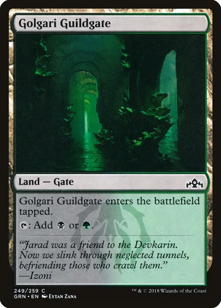 Golgari Guildgate, Magic card GRN 249 — Guilds of Ravnica set