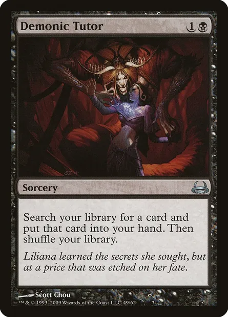 Demonic Tutor, Magic card DDC 49 — Duel Decks: Divine vs. Demonic set