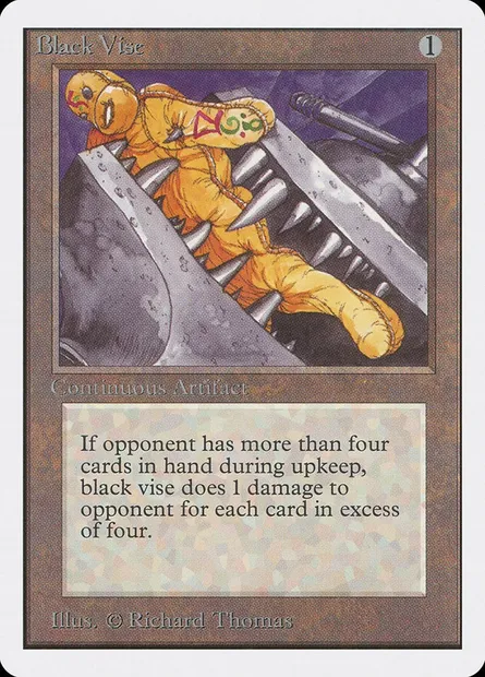 Black Vise, Magic card 2ED 234 — Unlimited Edition set