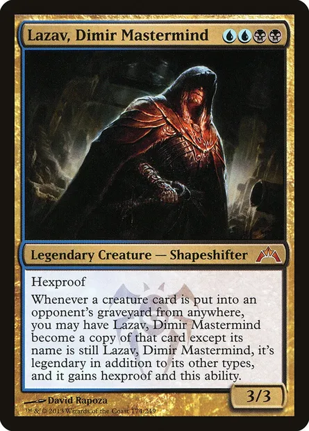Lazav, Dimir Mastermind, Magic card GTC 174 — Gatecrash set
