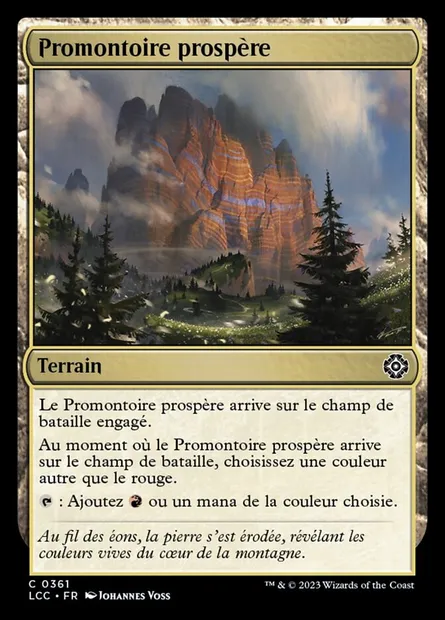Promontoire prospère, carte Magic LCC 361 — extension The Lost Caverns of Ixalan Commander