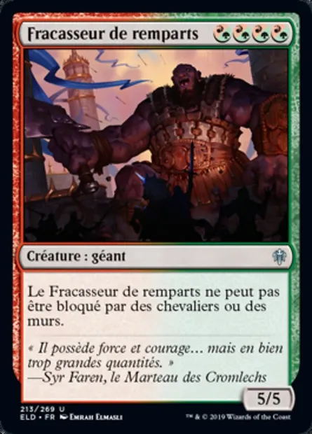 Fracasseur de remparts, carte Magic ELD 213 — extension Throne of Eldraine