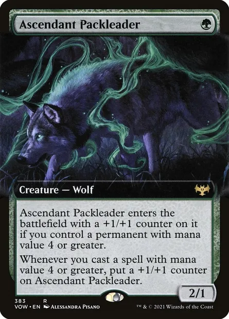 Ascendant Packleader, Magic card VOW 383 — Innistrad: Crimson Vow set
