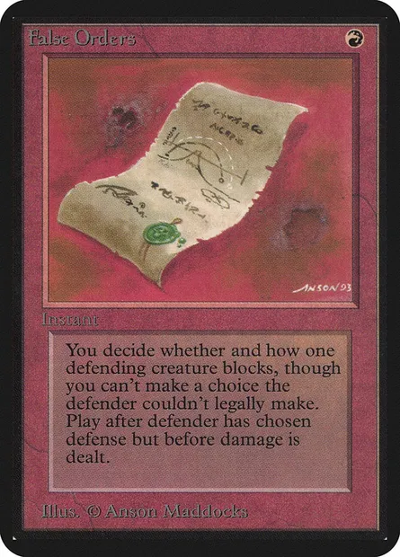 False Orders, Magic card LEA 147 — Limited Edition Alpha set