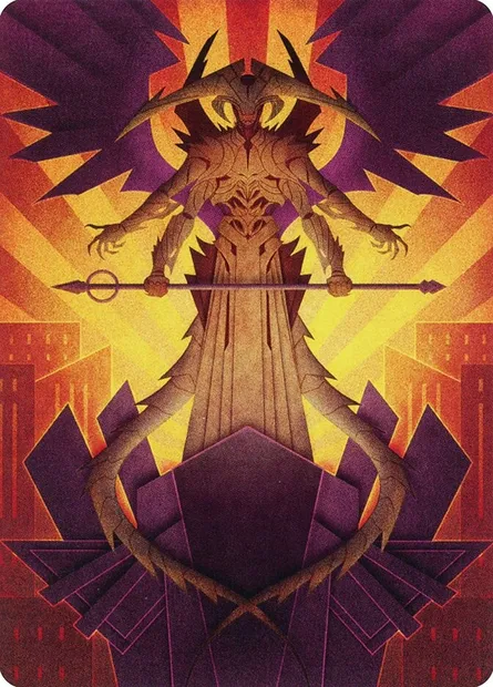 Atraxa, Praetors' Voice // Atraxa, Praetors' Voice, Magic card AMOM 77 — March of the Machine Art Series set