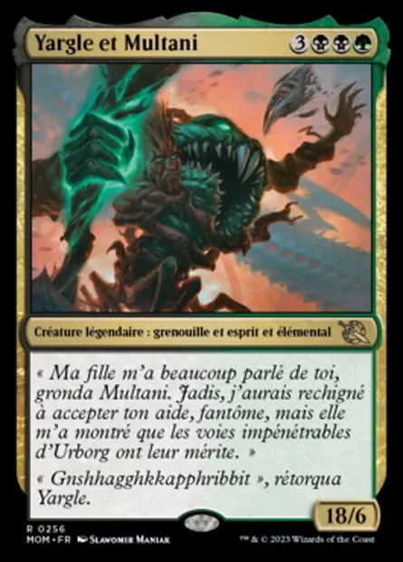 Yargle et Multani, carte Magic MOM 256 — extension L'invasion des machines