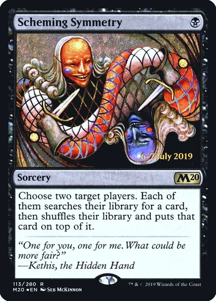 Scheming Symmetry, Magic card PM20 113s — Core Set 2020 Promos set