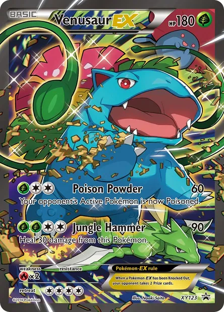 Venusaur EX, Pokémon card XY 123 — XY Black Star Promos set