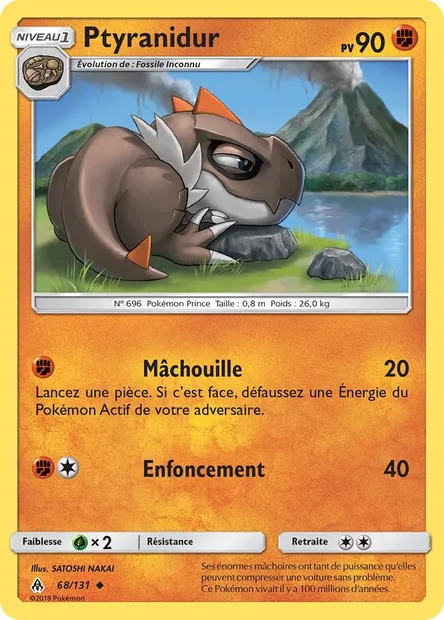 Ptyranidur, carte Pokémon FLI 68 — extension Lumière Interdite