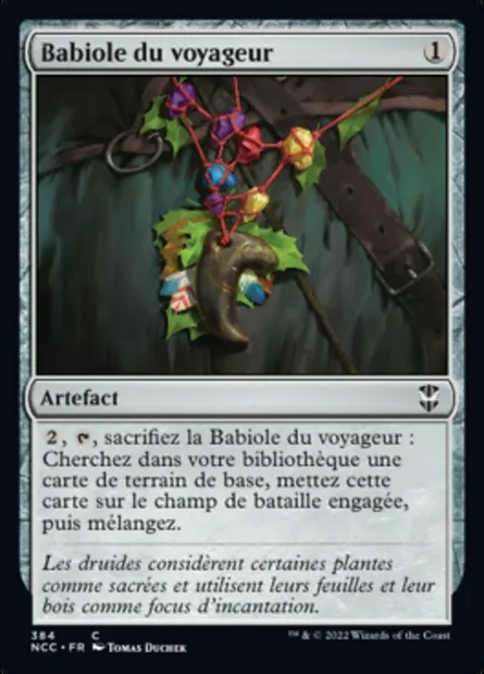 Babiole du voyageur, carte Magic NCC 384 — extension New Capenna Commander