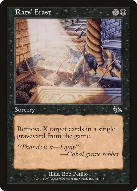 Rats' Feast, Magic card JUD 71 — Judgment set