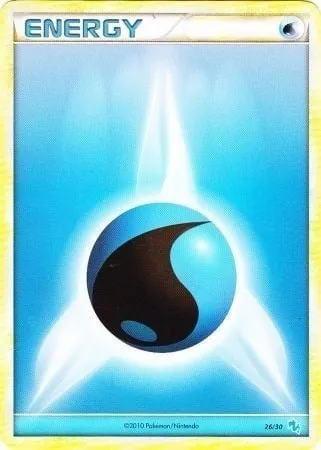 Énergie Eau, carte Pokémon TK4G 026 — extension HS Trainer Kit (Gyarados)