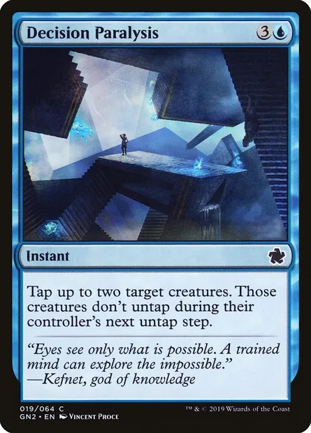 Decision Paralysis, Magic card GN2 19 — Game Night 2019 set