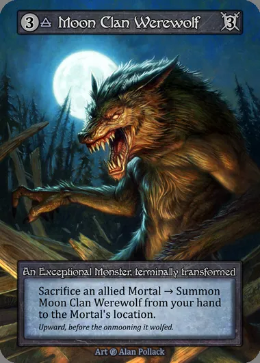 Moon Clan Werewolf, carte Sorcery BET 105 — extension Beta