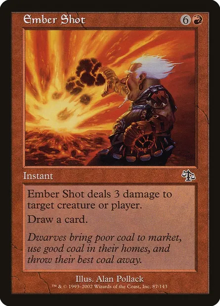 Ember Shot, Magic card JUD 87 — Judgment set