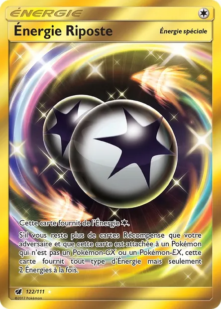 Énergie Riposte, carte Pokémon CIN 122 — extension Invasion Carmin