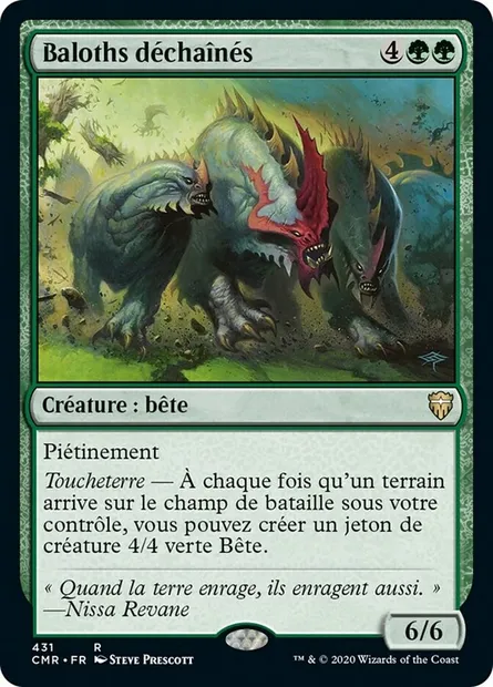 Baloths déchaînés, carte Magic CMR 431 — extension Commander Legends