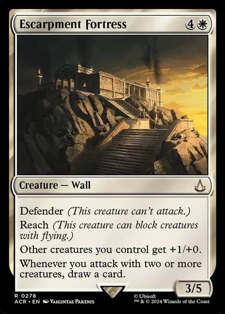 Escarpment Fortress, Magic card ACR 278 — Assassin's Creed set