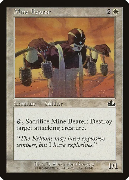 Mine Bearer, Magic card PCY 16 — Prophecy set