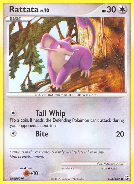 Rattata, Pokémon card SW 103 — Secret Wonders set