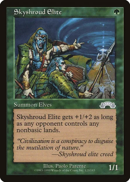 Elite de Linciel, carte Magic EXO 123 — extension Exode