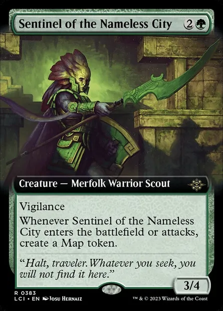 Sentinel of the Nameless City, Magic card LCI 383 — The Lost Caverns of Ixalan set
