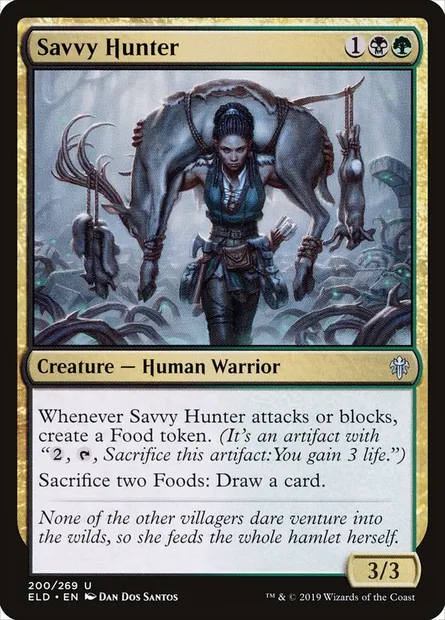 Savvy Hunter, Magic card ELD 200 — Throne of Eldraine set