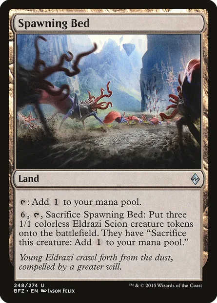 Spawning Bed, Magic card BFZ 248 — Battle for Zendikar set