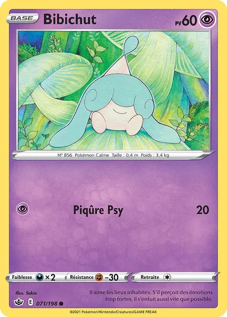 Bibichut, carte Pokémon CRE 71 — extension Règne de Glace