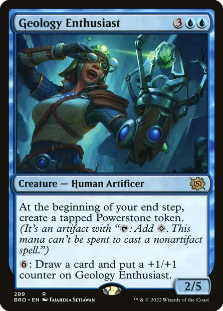 Geology Enthusiast, Magic card BRO 289 — The Brothers' War set
