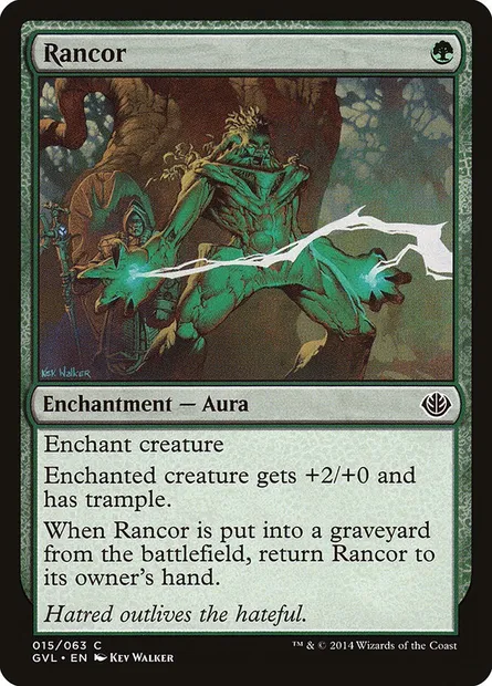 Rancor, Magic card GVL 15 — Duel Decks Anthology: Garruk vs. Liliana set