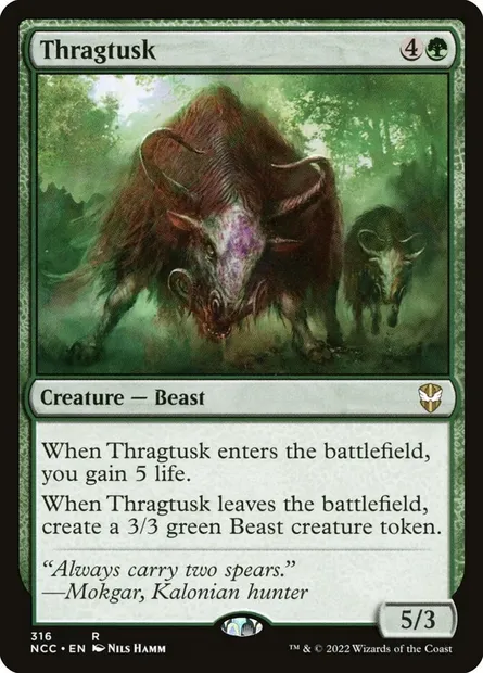 Thragtusk, Magic card NCC 316 — New Capenna Commander set