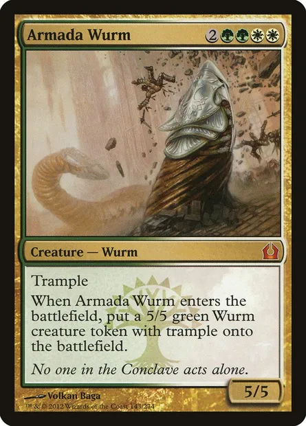 Armada Wurm, Magic card RTR 143 — Return to Ravnica set