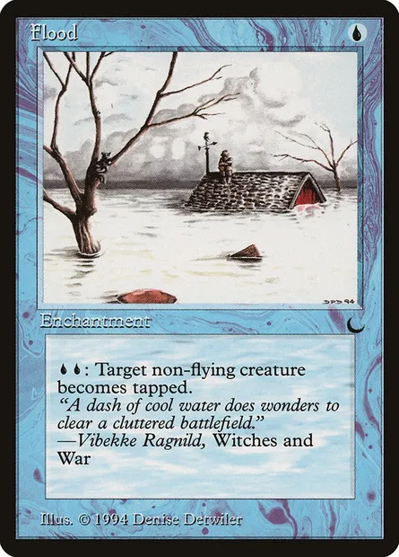 Flood, Magic card DRK 27 — The Dark set