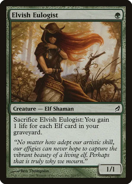 Elvish Eulogist, Magic card LRW 205 — Lorwyn set