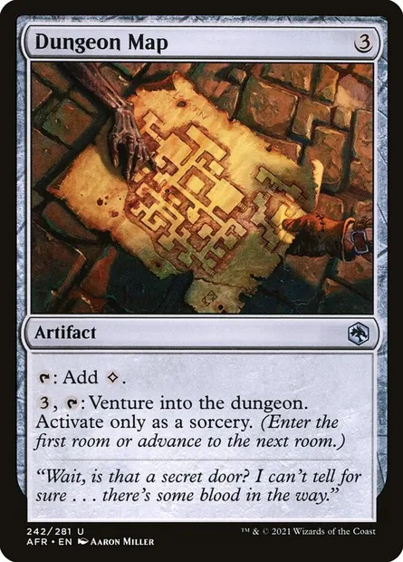 Dungeon Map, Magic card AFR 242 — Adventures in the Forgotten Realms set
