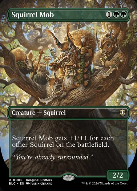 Squirrel Mob, Magic card BLC 85 — Bloomburrow Commander set