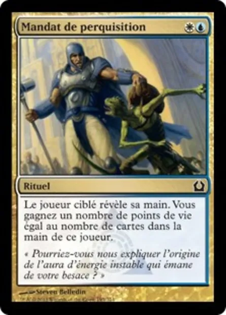 Mandat de perquisition, carte Magic RTR 193 — extension Retour à Ravnica
