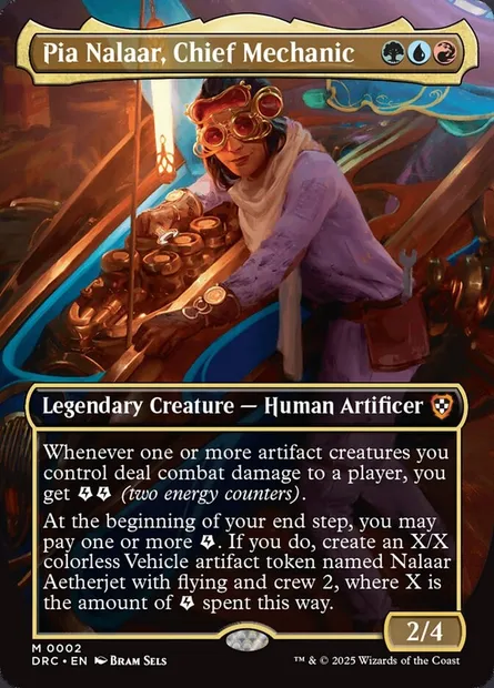 Pia Nalaar, Chief Mechanic, Magic card DRC 2 — Aetherdrift Commander set