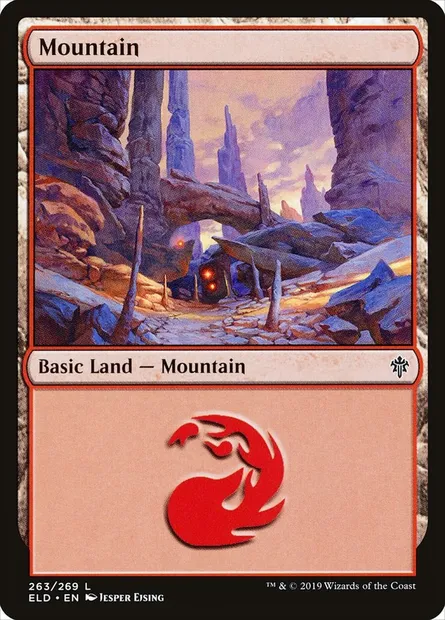 Mountain, Magic card ELD 263 — Throne of Eldraine set