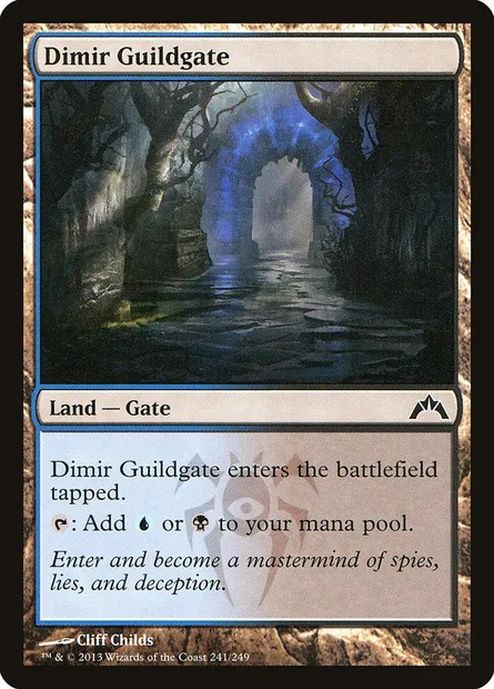 Dimir Guildgate, Magic card GTC 241 — Gatecrash set