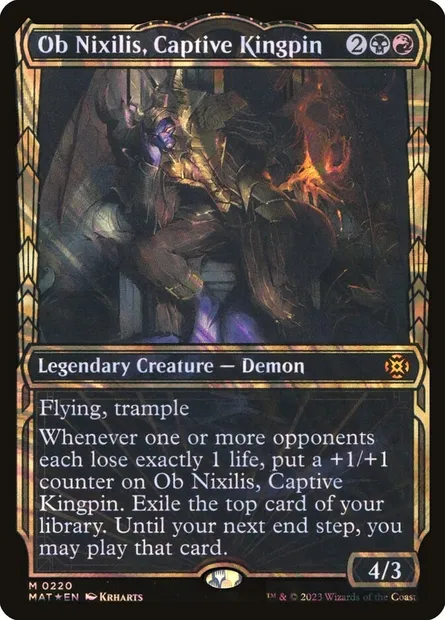 Ob Nixilis, caïd captif, carte Magic MAT 220 — extension L'invasion des machines : le jour d'après