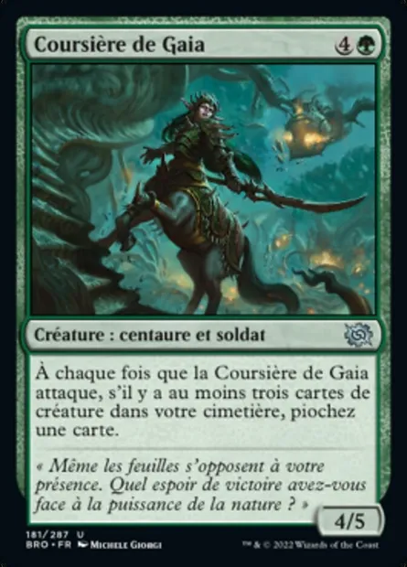 Coursière de Gaia, carte Magic BRO 181 — extension La Guerre Fratricide